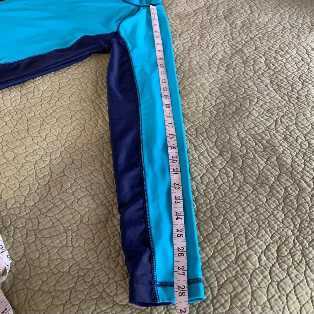 Kids Blue Long Sleeve Rashguard Size XL